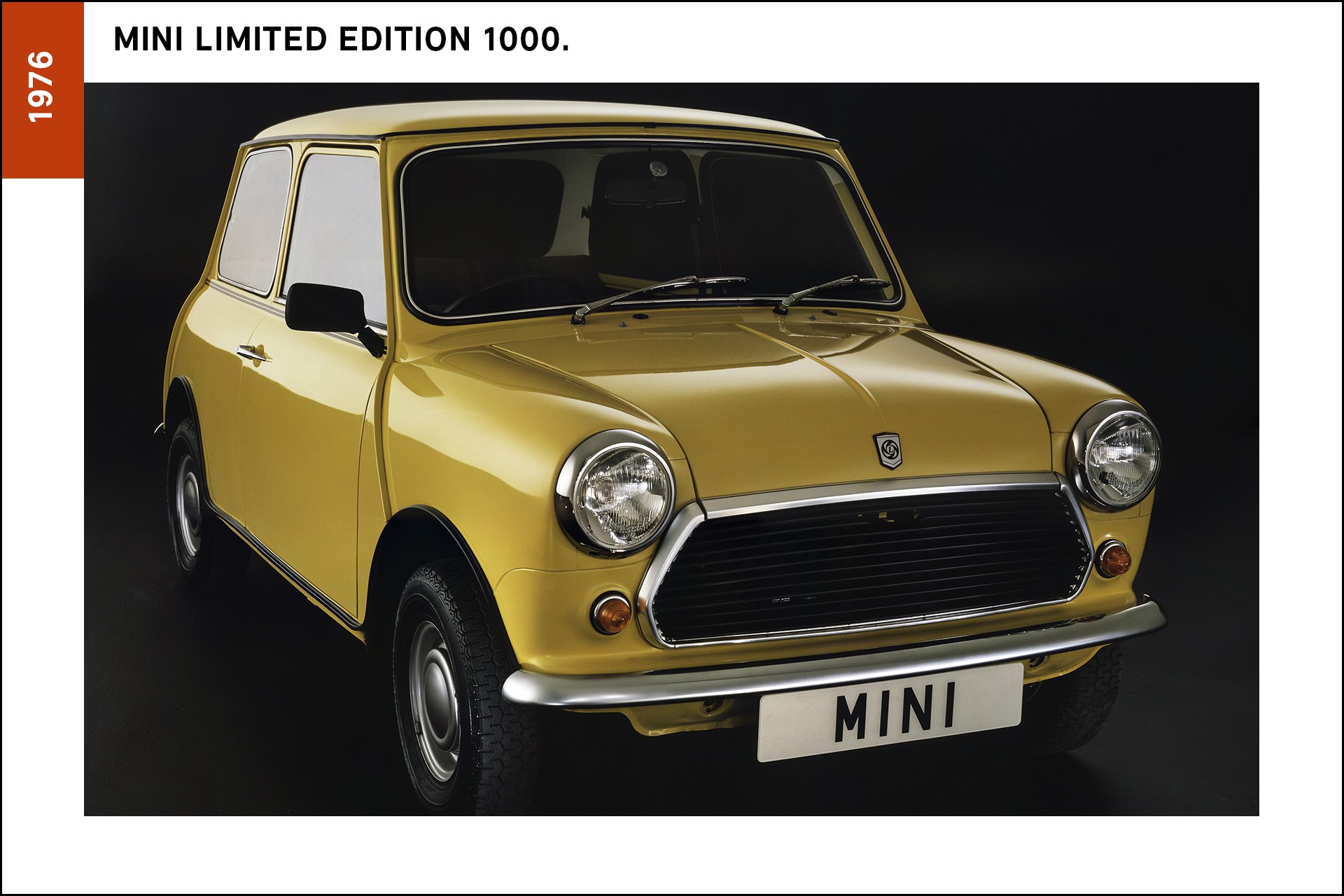 La primera edición especial de MINI, el 1000 Special, o “Stripey”.